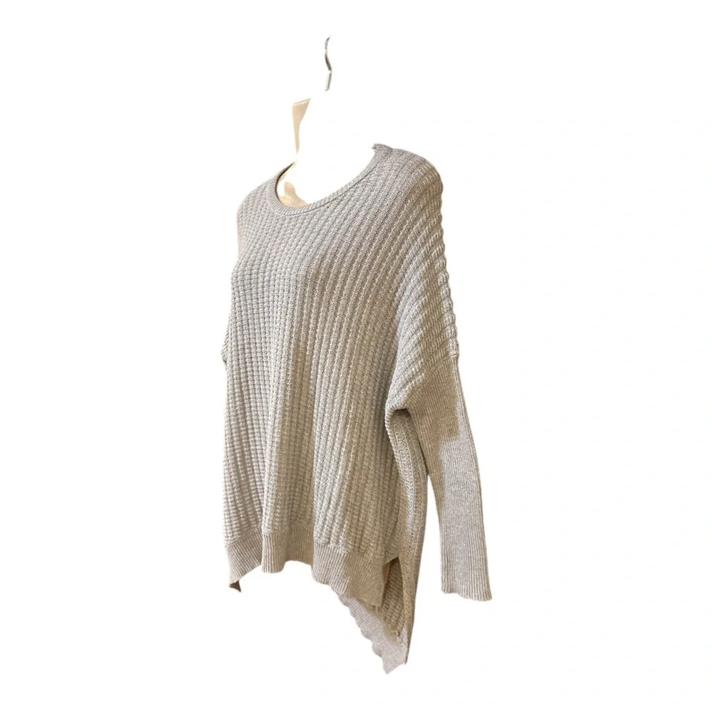 Revolve Sen‎ Asymmetrical Hem Gray Knit Sweater OS